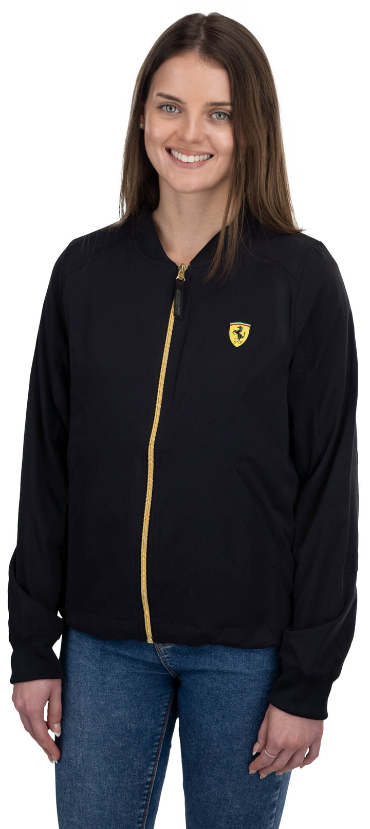 Scuderia Ferrari F1 Team Ladies Bomber  Jacket - Black