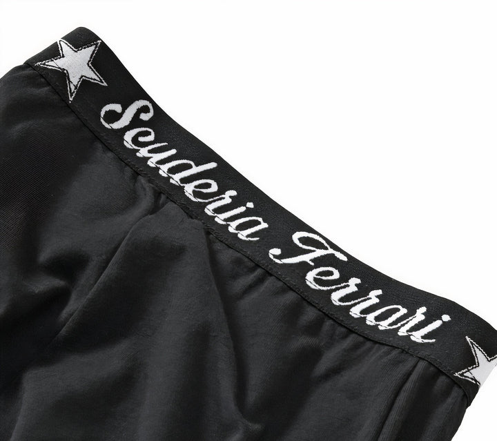 Scuderia Ferrari Youth Young Girl Tights Leggings Yoga Dance Pants - Black
