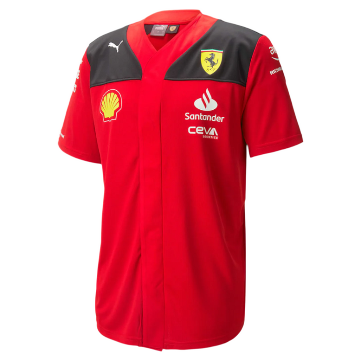 Scuderia Ferrari F1™ Team Button-up Baseball Jersey Adult - Red