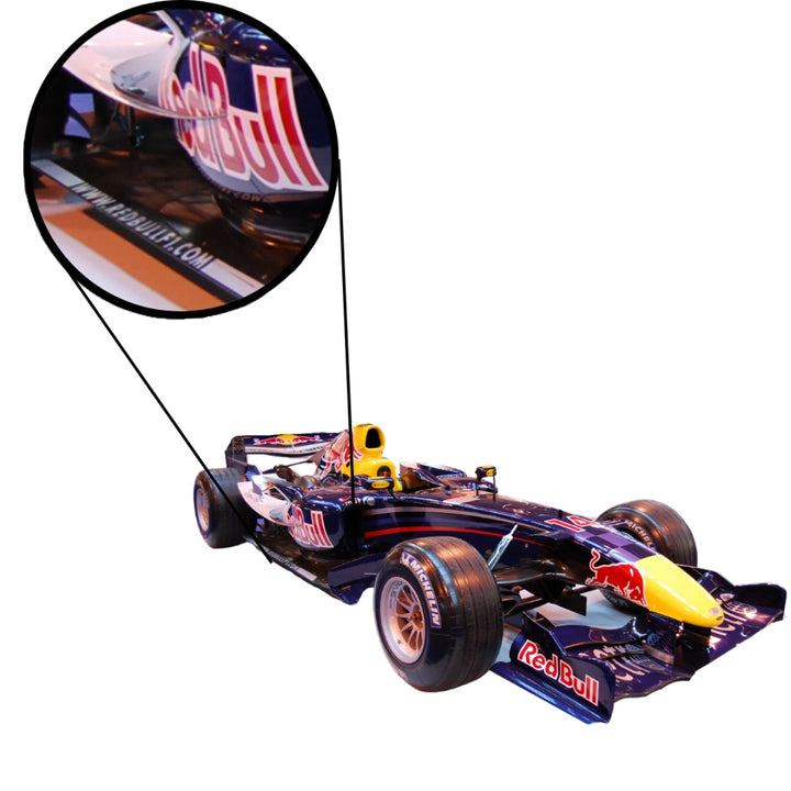 2006 RB2 Red Bull Racing F1™ Team Panneau latéral gauche en fibre de carbone - Souvenirs - Bleu