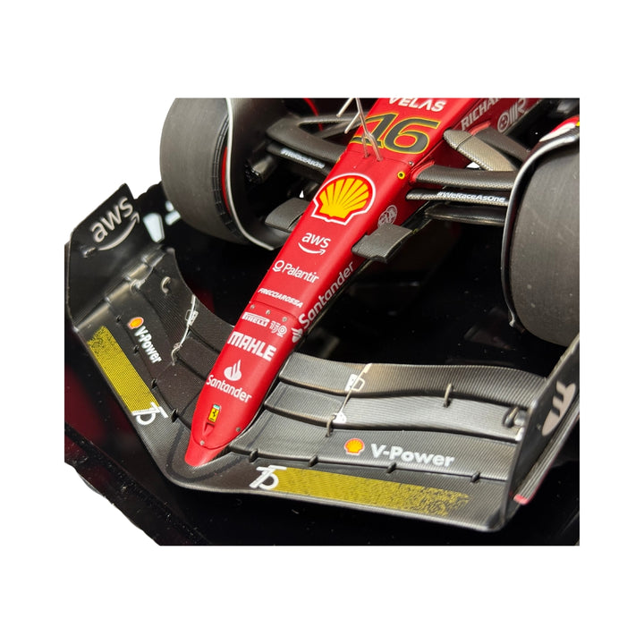 2022 Scuderia Ferrari HP F1™ Team Charles Leclerc 2022 Monza GP 2nd Place & Pole 100th Anniversary Model - Red/Yellow