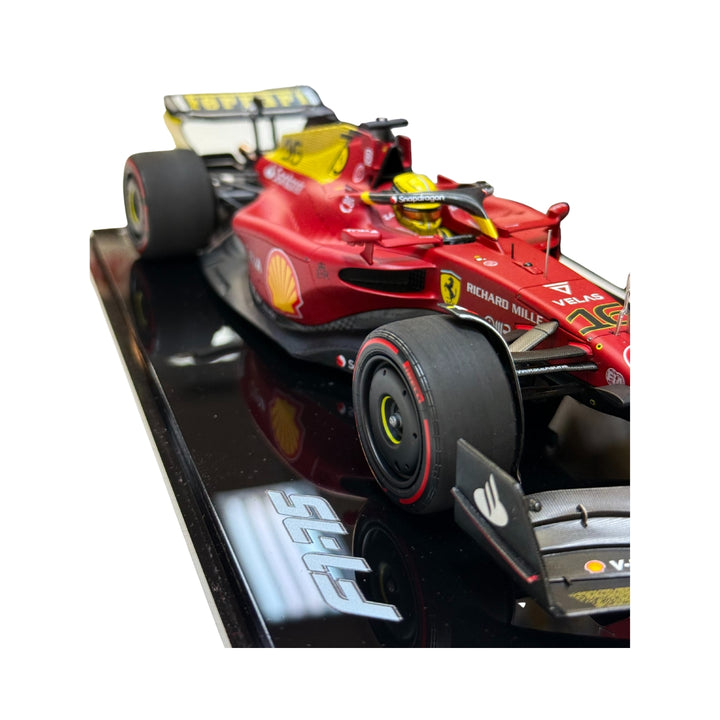 2022 Scuderia Ferrari HP F1™ Team Charles Leclerc 2022 Monza GP 2nd Place & Pole 100th Anniversary Model - Red/Yellow