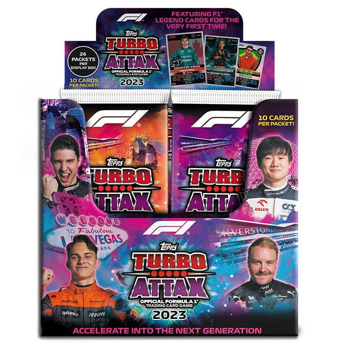 2023 Topps Formula 1™ Collection Turbo Attax Trading Cards - (10 Cards per Single Packet)