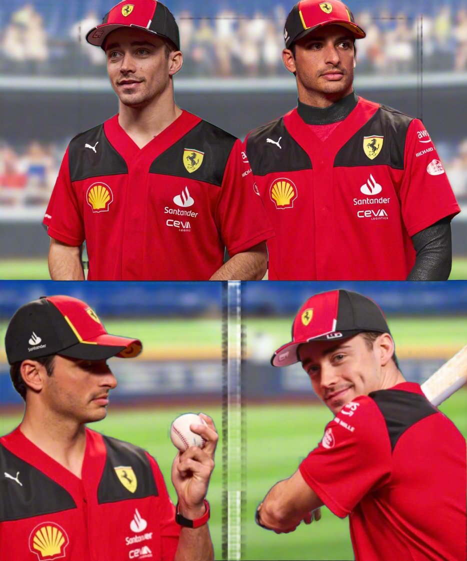Scuderia Ferrari F1™ Team Men's Miami GP Baseball Jersey - Red