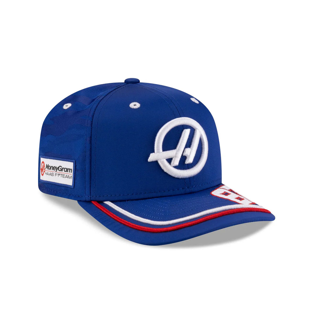 2025 Haas  F1™ Team Oliver "Ollie" Bearman Silverstone GP 9Seventy Men's Cap - Blue