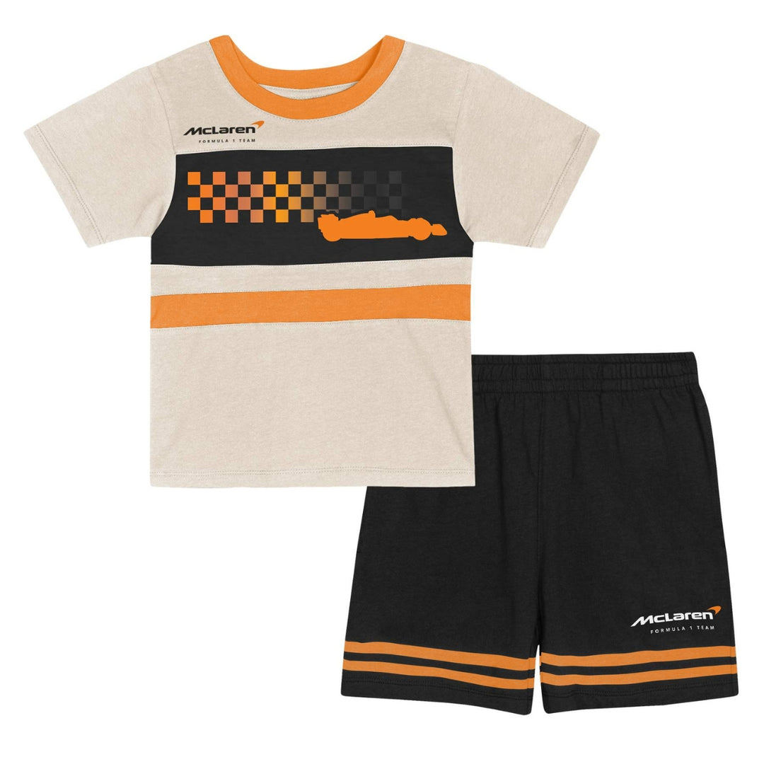 2025 McLaren F1™ Team Kids Set T-Shirt and Shorts - Papaya