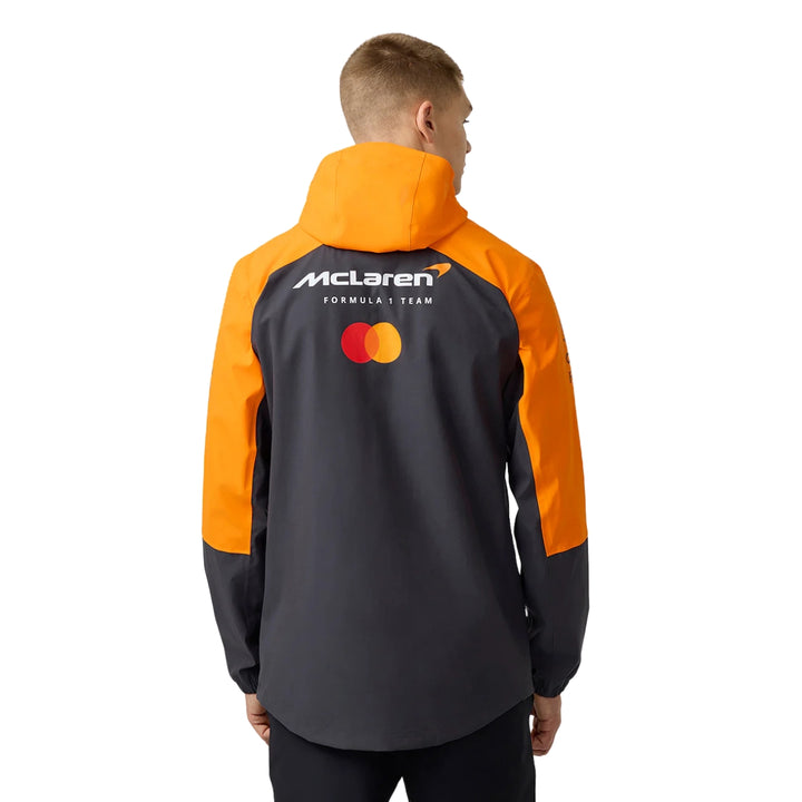 2025 McLaren F1™ Team Waterproof Rain Jacket Unisex - Papaya