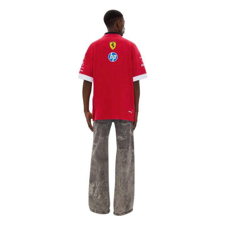 2025 Scuderia Ferrari F1™ HP Team Oversized Driver Men's T-Shirt - Dark Cherry