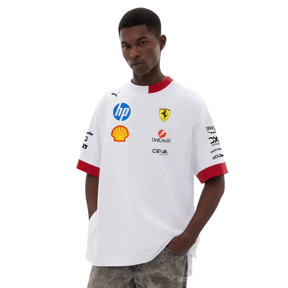 2025 Scuderia Ferrari F1™ HP Team Miami GP Men's T-Shirt - White