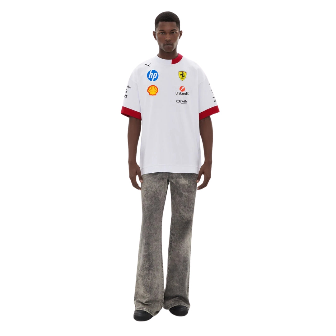2025 Scuderia Ferrari F1™ HP Team Miami GP Men's T-Shirt - White