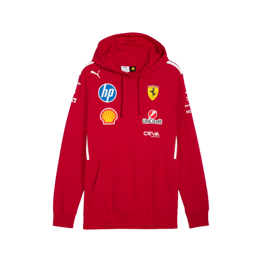 2025 Scuderia Ferrari HP F1™ Team Hoodie Men's Sweatshirt - Dark Cherry Red