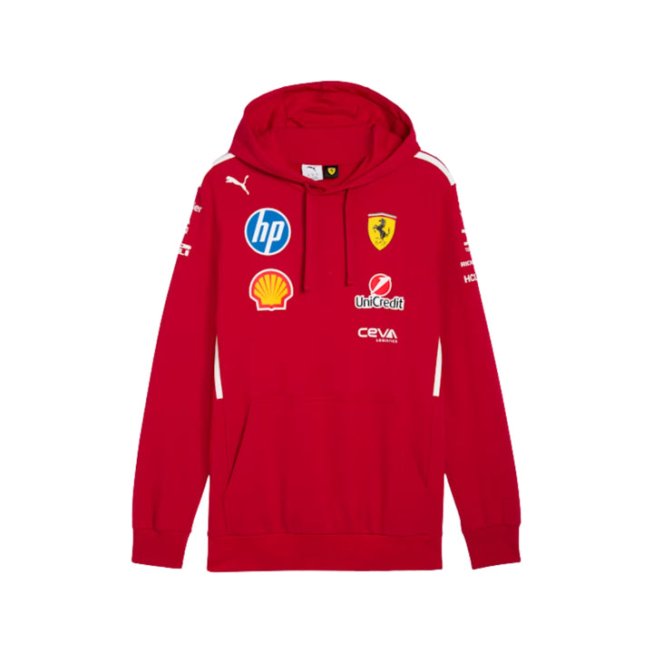 2025 Scuderia Ferrari HP F1™ Team Hoodie Men's Sweatshirt - Dark Cherry Red