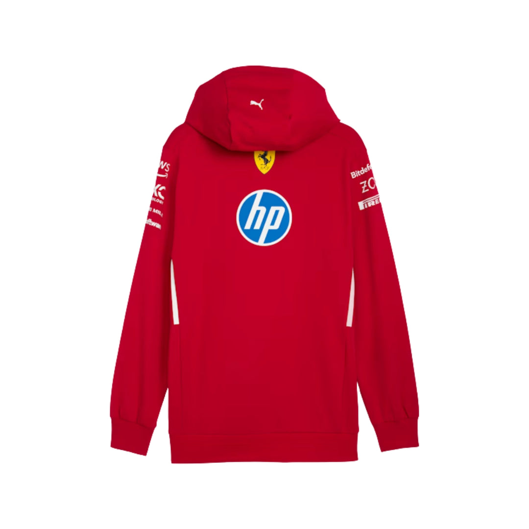 2025 Scuderia Ferrari HP F1™ Team Hoodie Men's Sweatshirt - Dark Cherry Red