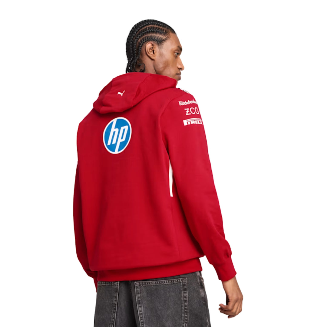 2025 Scuderia Ferrari HP F1™ Team Hoodie Men's Sweatshirt - Dark Cherry Red