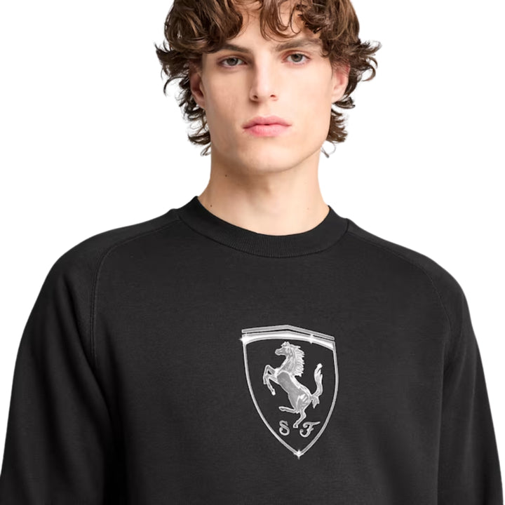 Scuderia Ferrari F1™ Team Race Big Shield Crew Men's Sweatshirt - Black / Red