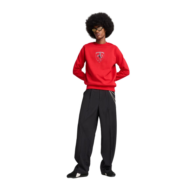 Scuderia Ferrari F1™ Team Race Big Shield Crew Men's Sweatshirt - Black / Red