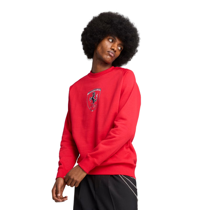 Scuderia Ferrari F1™ Team Race Big Shield Crew Men's Sweatshirt - Black / Red