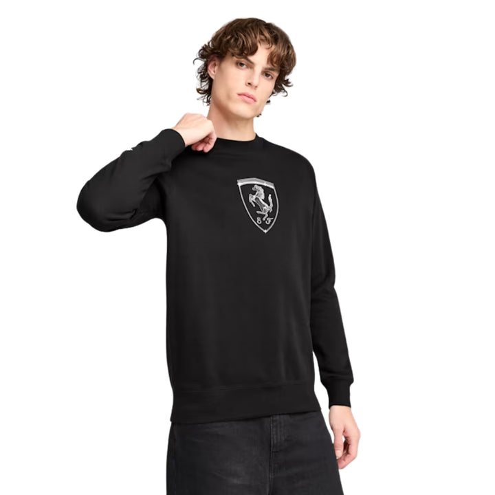 Scuderia Ferrari F1™ Team Race Big Shield Crew Men's Sweatshirt - Black / Red