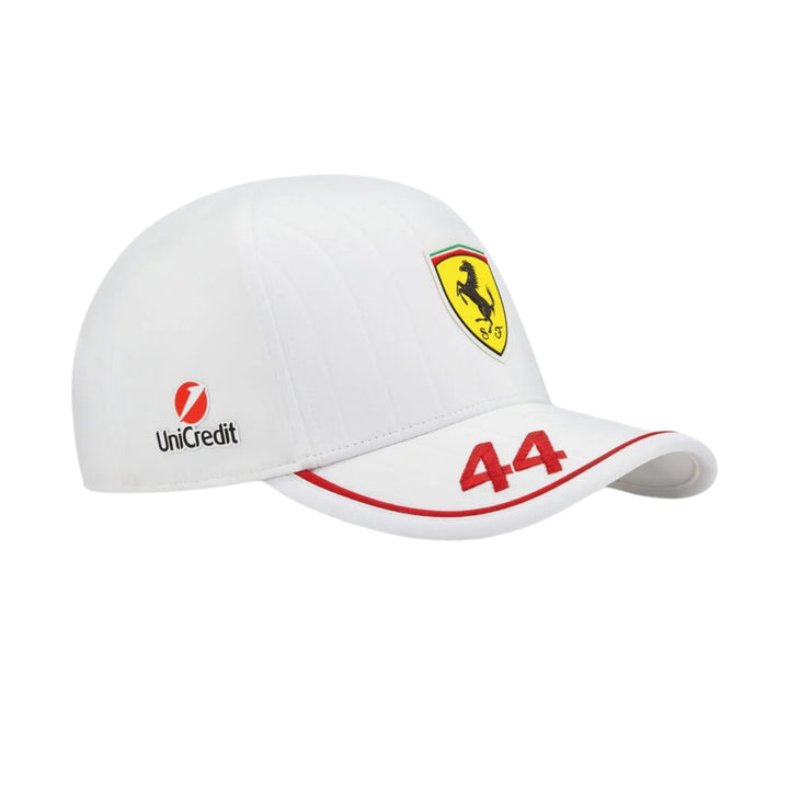 2025 Scuderia Ferrari HP F1™ Team Lewis Hamilton Miami GP Adult Baseball Cap - White