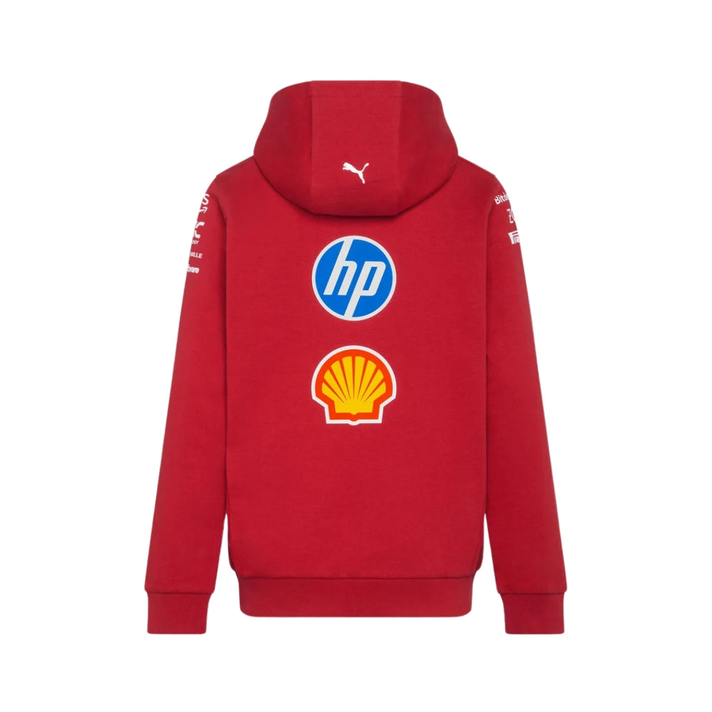2025 Scuderia Ferrari HP F1™ Team Hoodie Youth Sweatshirt Kids - Dark Cherry Red