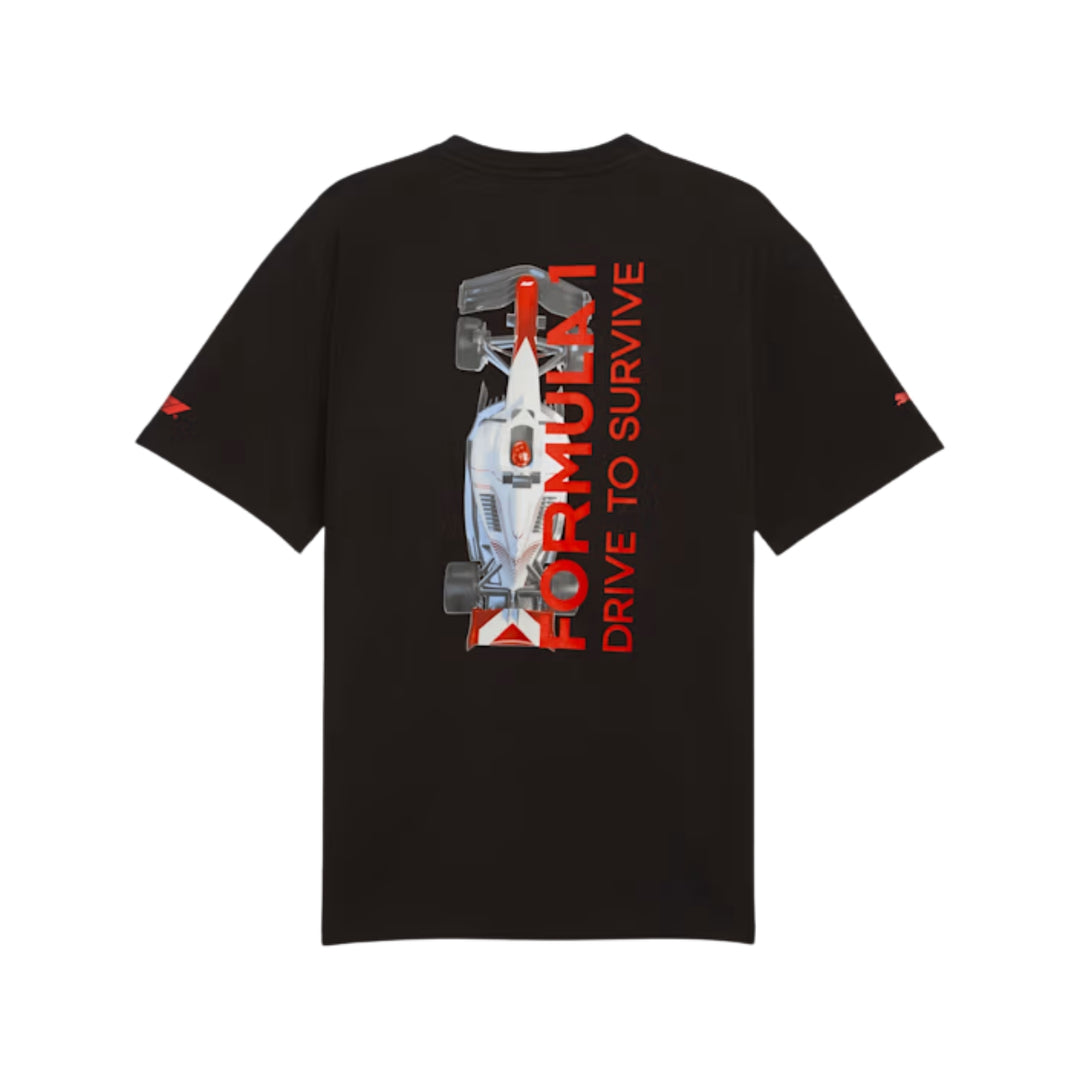 2025 F1® Collection X Puma Drive To Survive Adult  T-Shirt - Black