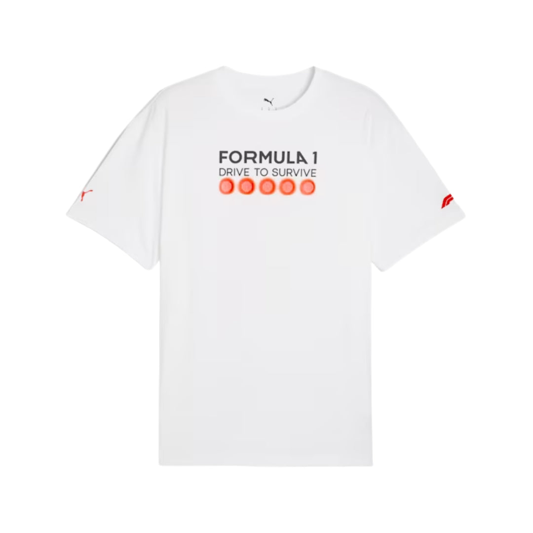 2025 F1® Collection X Puma Drive To Survive Adult  T-Shirt - White