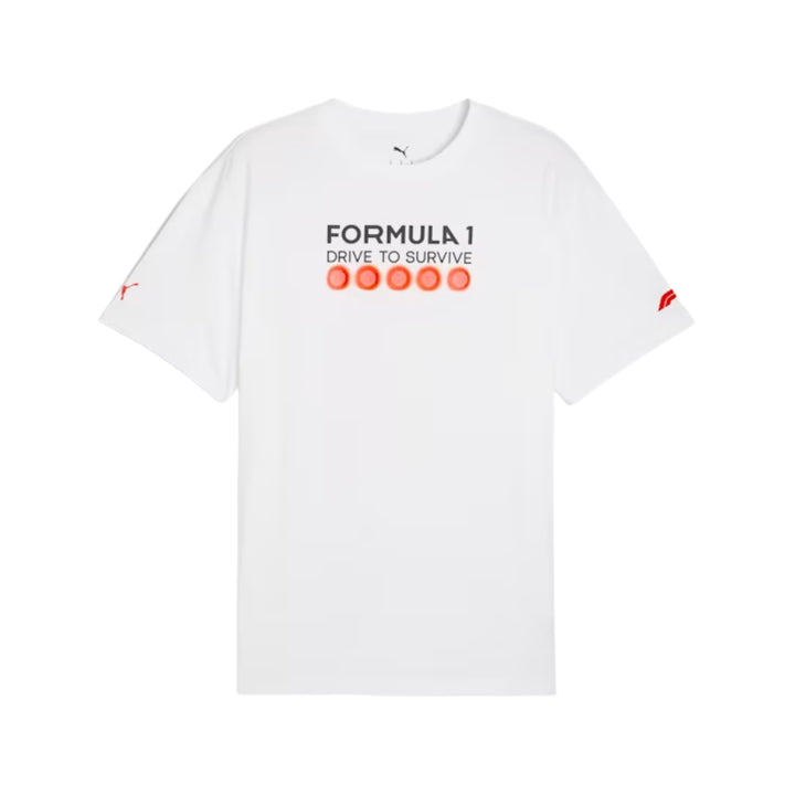2025 F1® Collection X Puma Drive To Survive Adult  T-Shirt - White