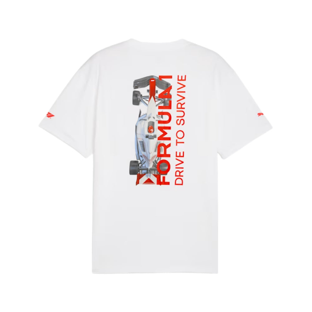 2025 F1® Collection X Puma Drive To Survive Adult  T-Shirt - White
