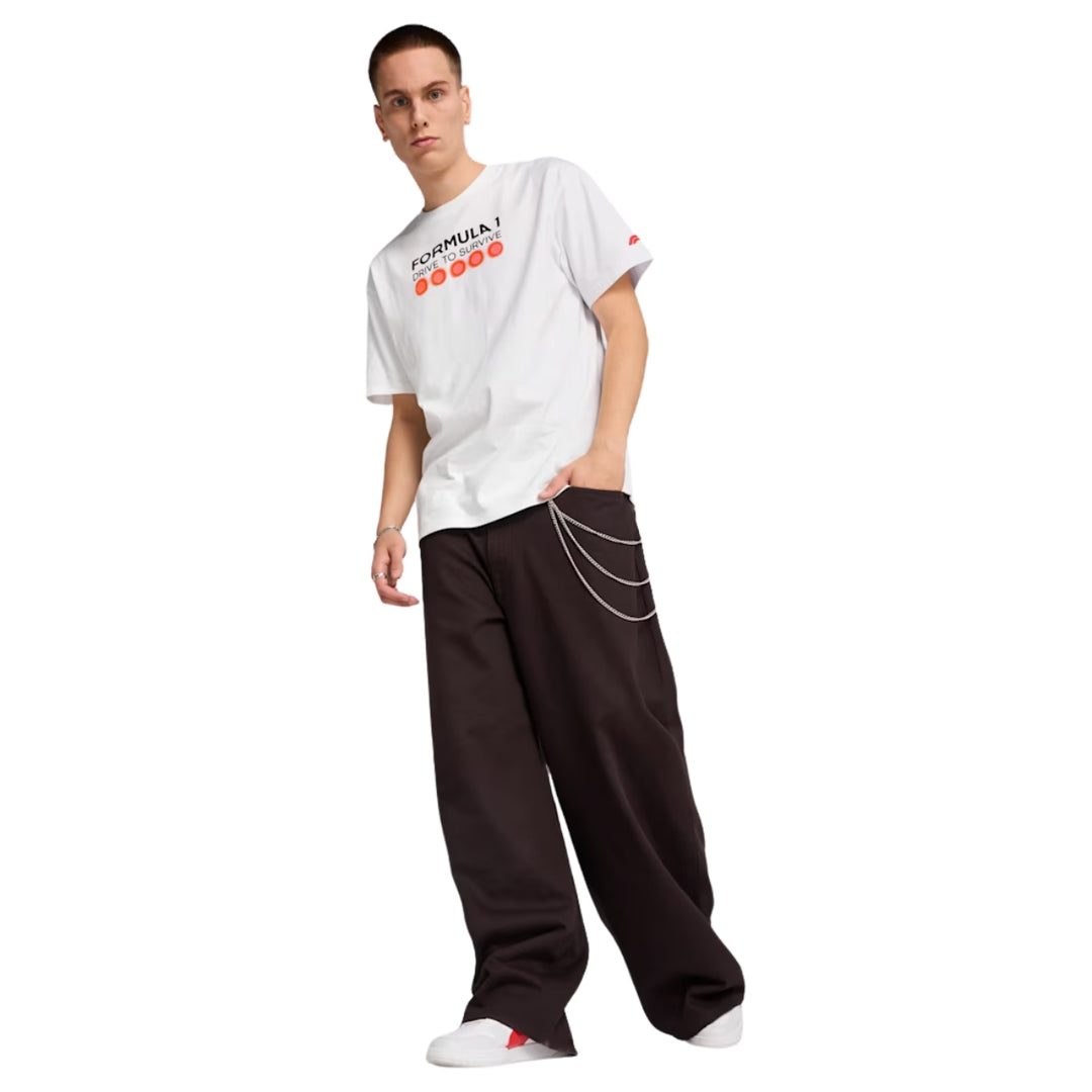 2025 F1® Collection X Puma Drive To Survive Adult  T-Shirt - White