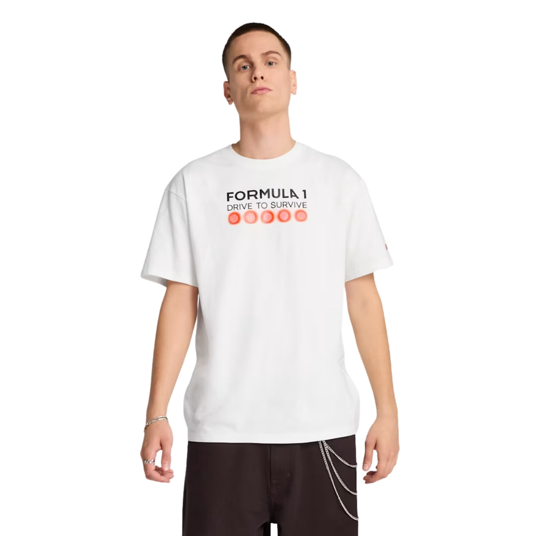 2025 F1® Collection X Puma Drive To Survive Adult  T-Shirt - White