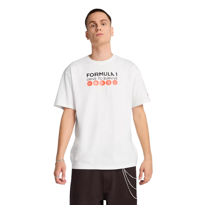 2025 F1® Collection X Puma Drive To Survive Adult  T-Shirt - White
