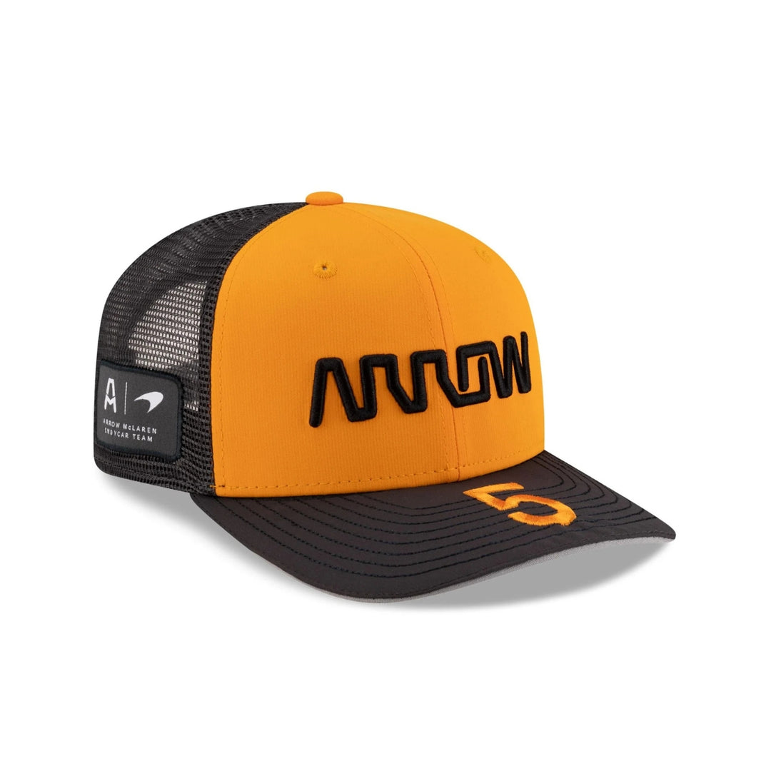 2025 McLaren F1™ Team Arrow #5 Patricio O'Ward 9Seventy Adjustable Adult Cap - Papaya and Grey