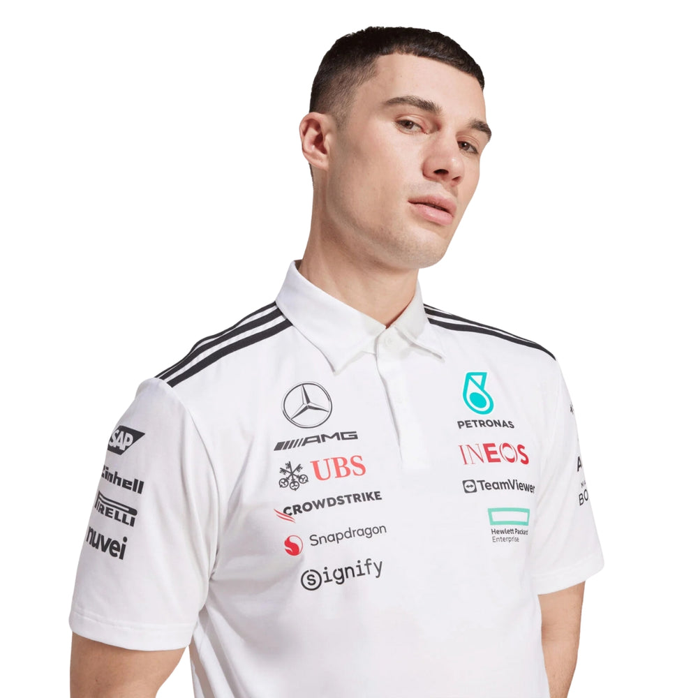 2025 Mercedes-AMG F1™ Team x Adidas Men's Polo - White