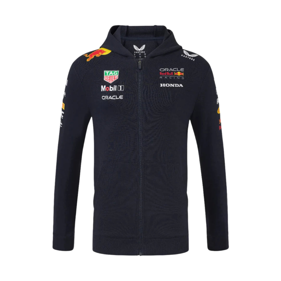 2025 Oracle Red Bull Racing F1™ Team Men Full Zip Hooded Sweatshirt- Navy