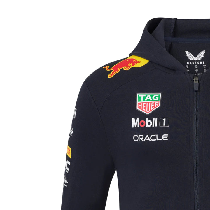 2025 Oracle Red Bull Racing F1™ Team Men Full Zip Hooded Sweatshirt- Navy
