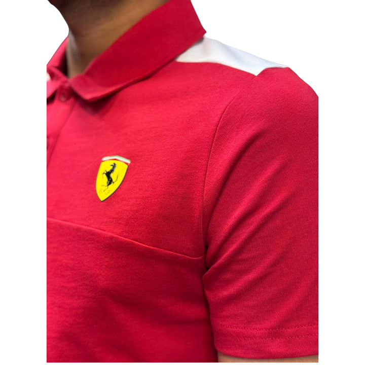 2025 Scuderia Ferrari F1™ Team Fanwear Classic Men's Polo - Dark Cherry Red