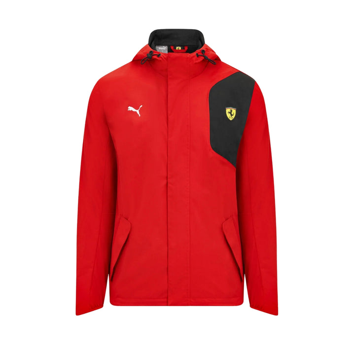 2025 Scuderia Ferrari F1™ Team Logo Men's Rain Jacket - Red