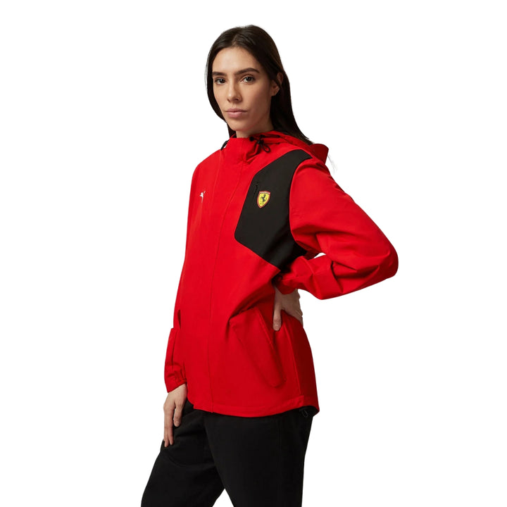 2025 Scuderia Ferrari F1™ Team Logo Men's Rain Jacket - Red