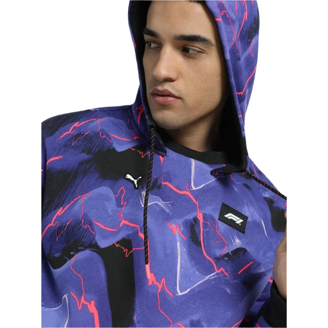 F1® Neon Energy All-Over Print Hoodie Men - Purple