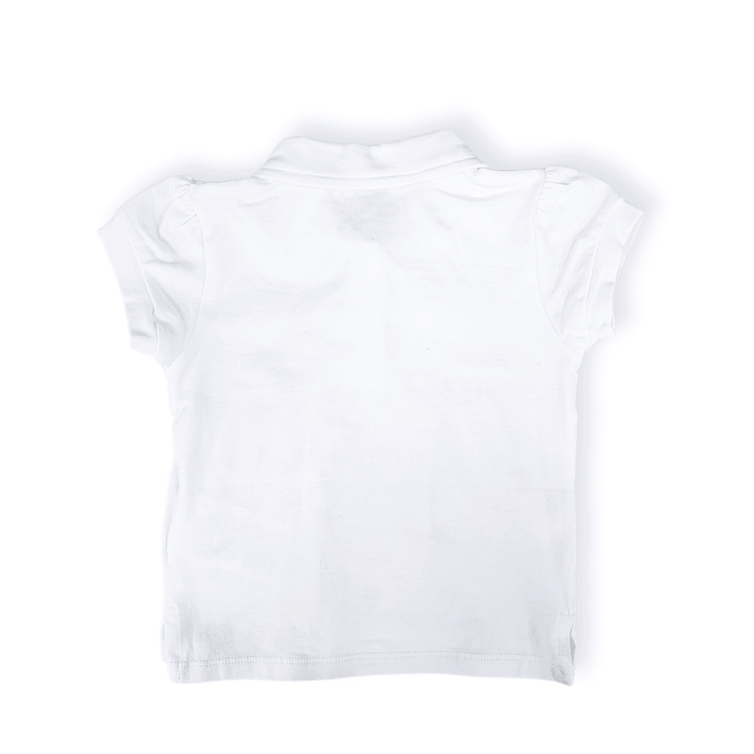 Polo pour bébé fille Scuderia Ferrari F1™ Team « SF » Heart - Blanc/Rose