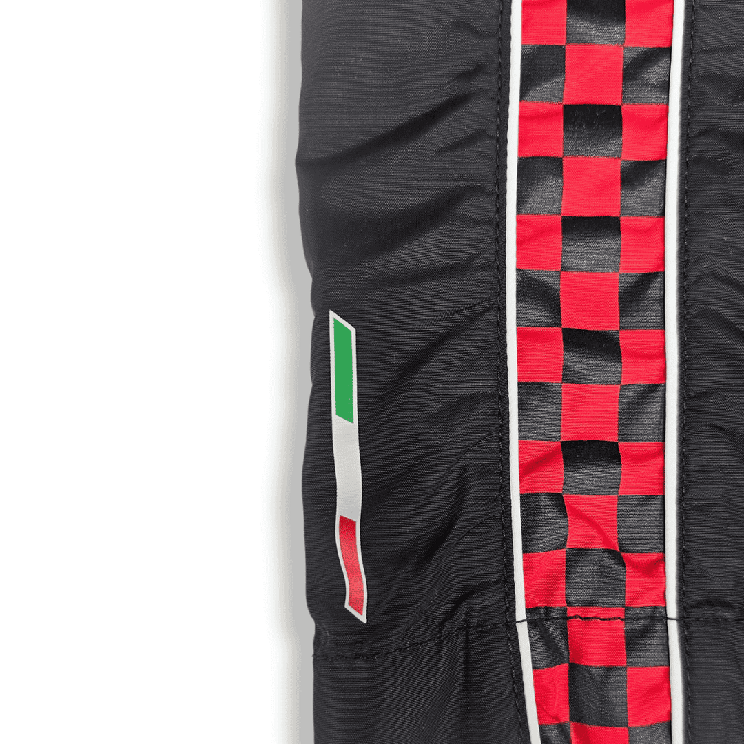 Scuderia Ferrari F1™ Team 'Checkflag' Long Swimsuit Youth Kids Board Shorts - Black