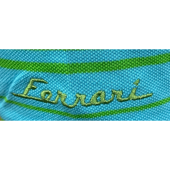 Original Ferrari Women's Polo Shirt Turquoise available in Canada FANABOX Store