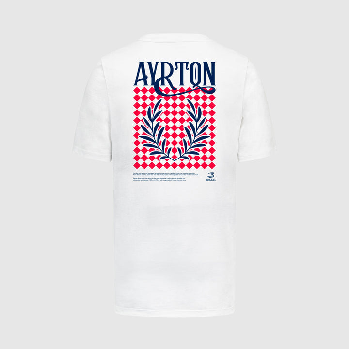 Ayrton Senna Monaco Grand Prix Special Edition Graphic T-Shirt - Men - White