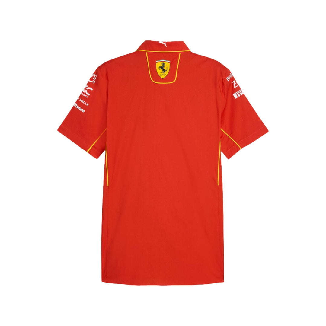 2024 SCUDERIA FERRARI F1™ MEN'S BUTTON UP SHIRT  - RED