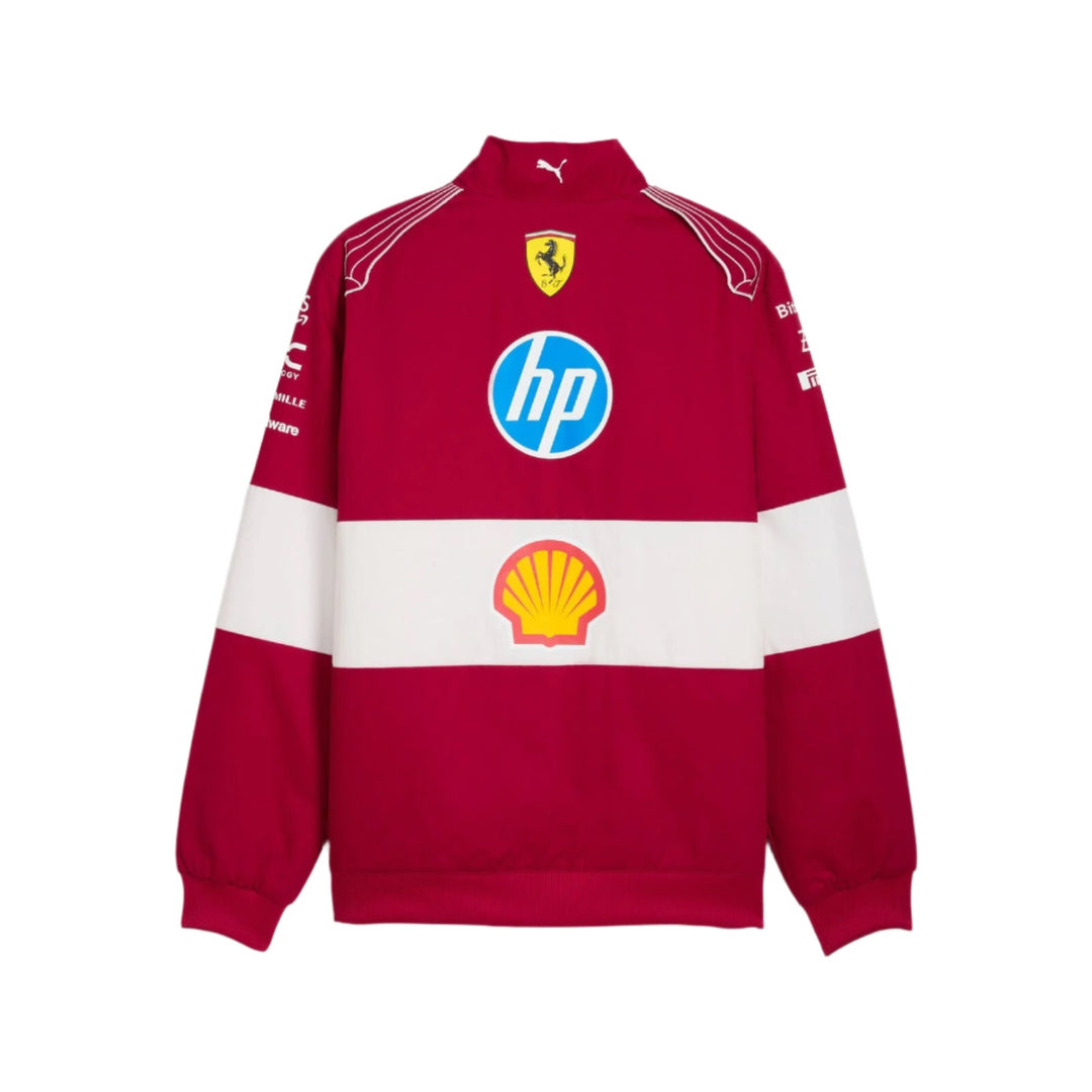 2025 Scuderia Ferrari HP F1™ Team Vintage Racing Men's Jacket - Dark Cherry Red