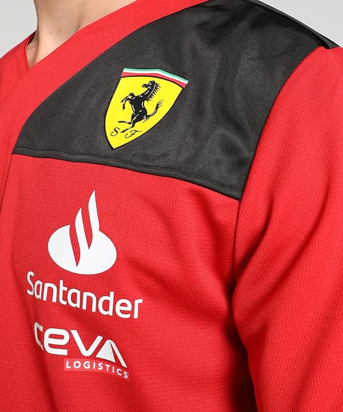 Miami Grand Prix Scuderia Ferrari Baseball Men's Jersey - Red