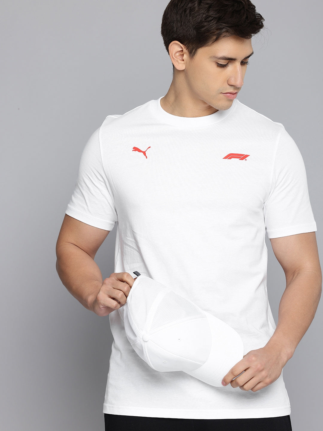 PUMA X Formula 1™ Collection Small Logo Tee Unisex T-Shirt - Black / White