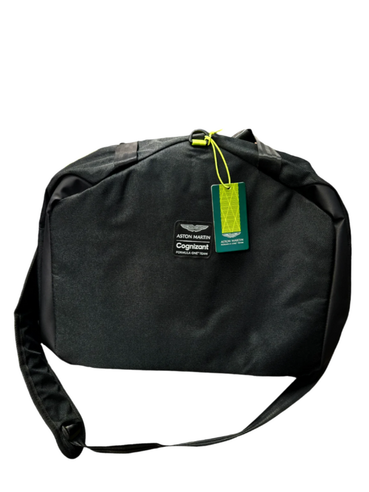 Genuine OEM Aston Martin F1 Team Duffle Travel Large Bag - Black