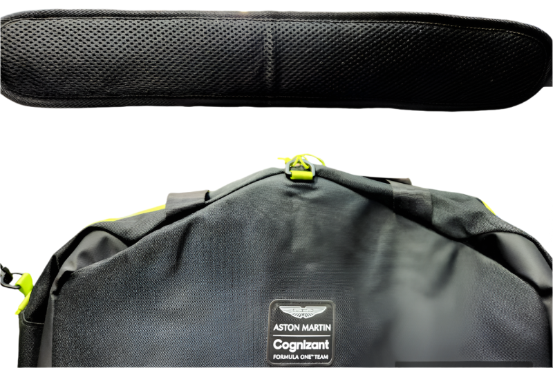 Aston Martin Cognizant F1 Team Lance Stroll Fernando Alonso Large Travel Shoulder Bag - Black