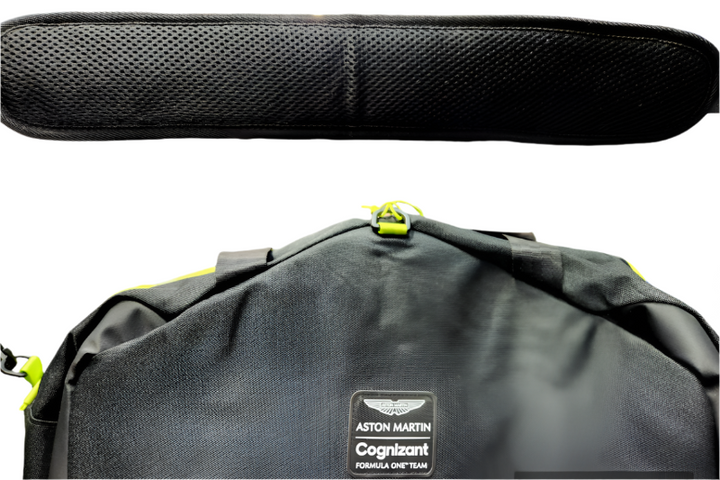 Aston Martin Cognizant F1 Team Lance Stroll Fernando Alonso Large Travel Shoulder Bag - Black